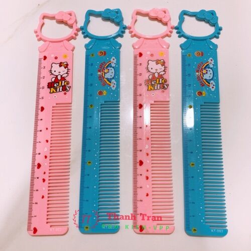 Thước kẻ hình kitty dạng lược 15cm