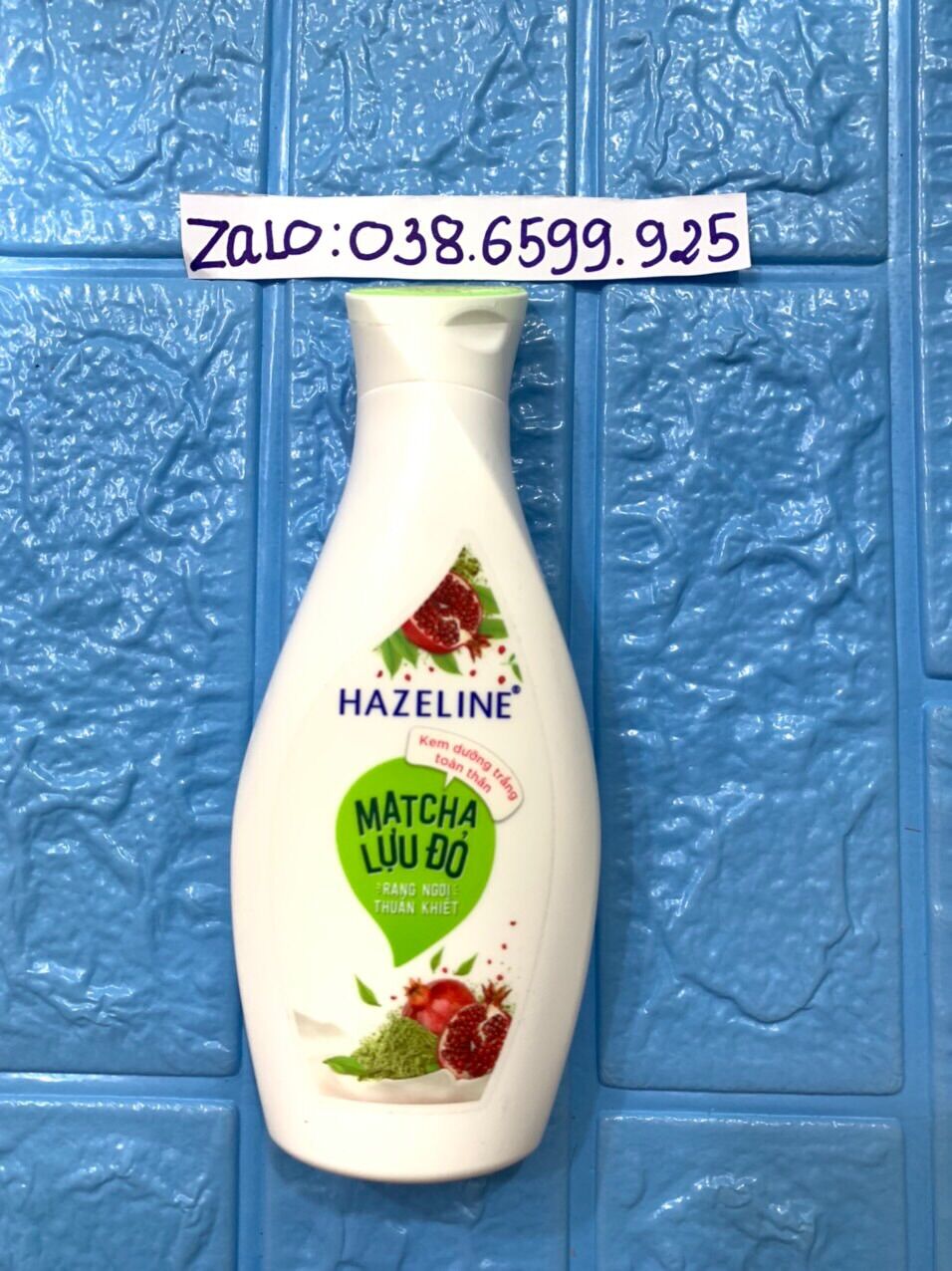 Kem dưỡng thể hazaline matcha lựu đỏ chai 230ml