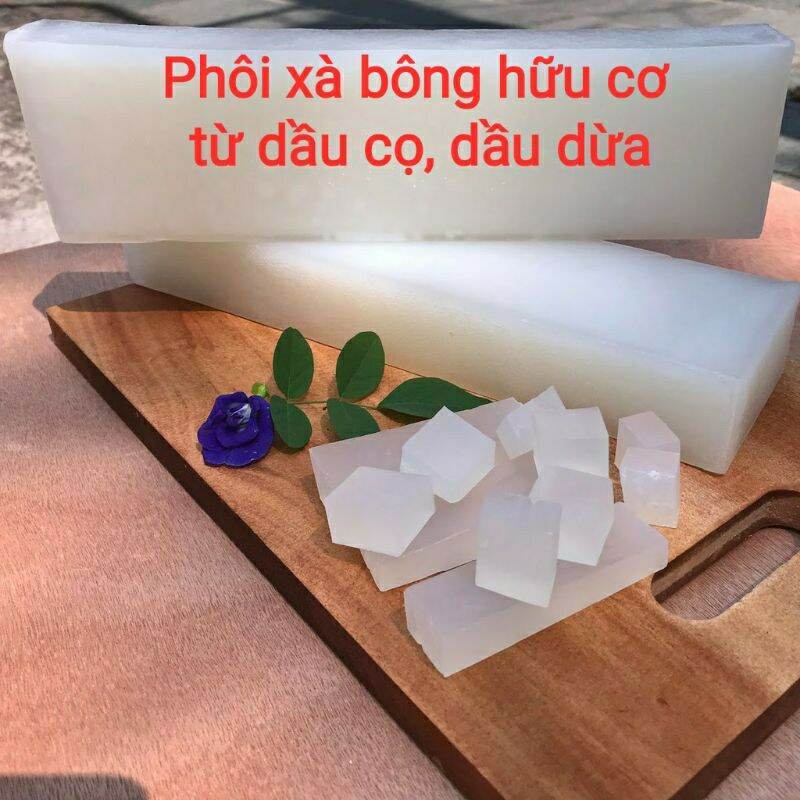 [1kg] Phôi xà phòng hữu cơ từ dầu cọ, dầu dừa