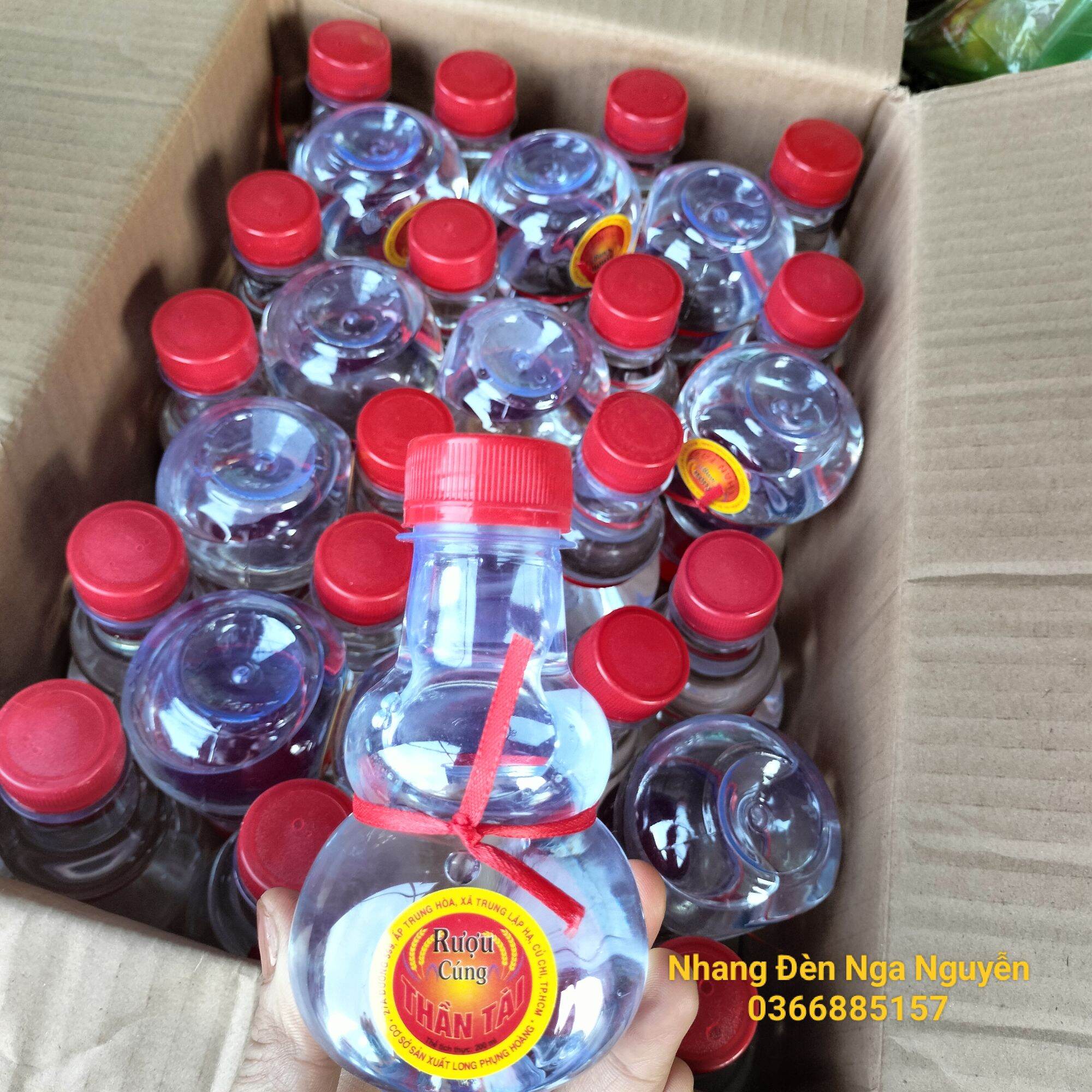 Chai rưou thờ cúng hồ lô nhỏ 200 ml