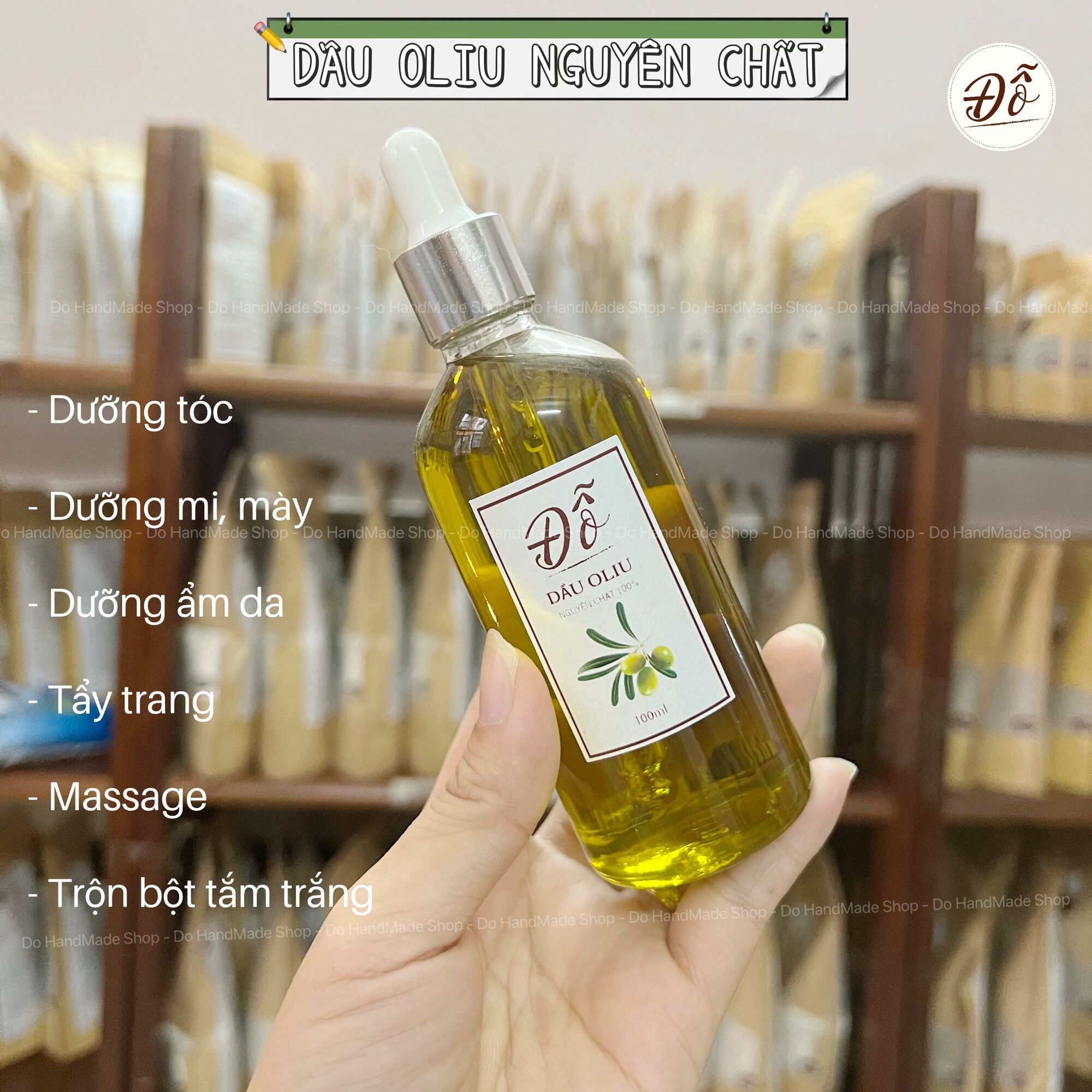 100ml dầu oliu làm đẹp nguyên chất 100% giảm rạn da và dưỡng ẩm môi dài mi tóc lông mày tinh dầu masssage