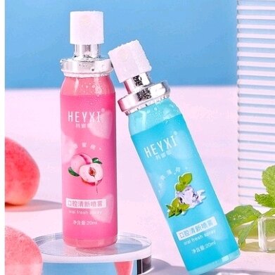 Xịt Thơm Miệng Nội Địa Trung Bạc Hà & Vị Đào Thơm Mát An Toàn Nhỏ Gọn Tiện Dụng Chuẩn Nội