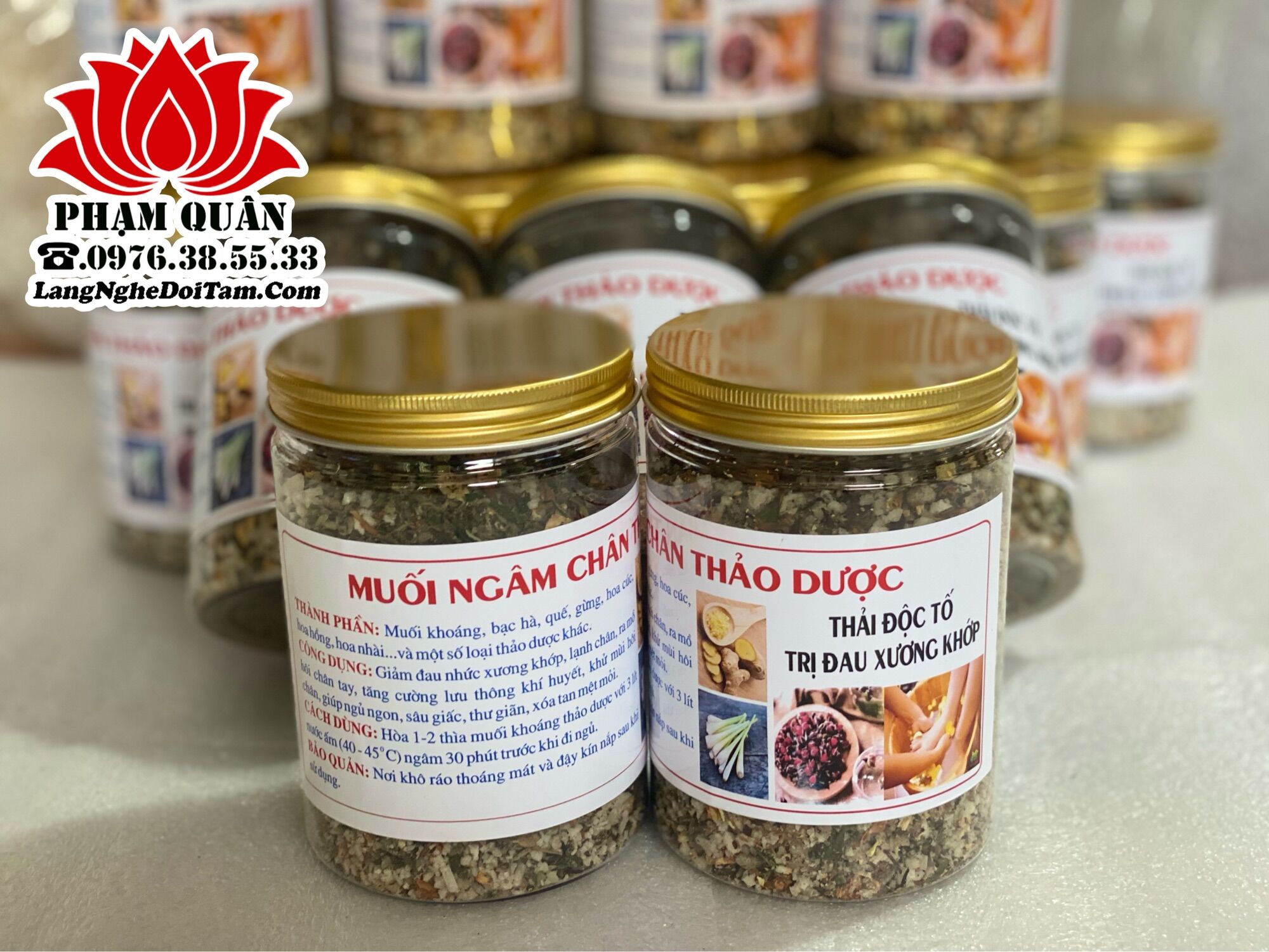Muối ngâm chân thảo dược, muối ngâm chân