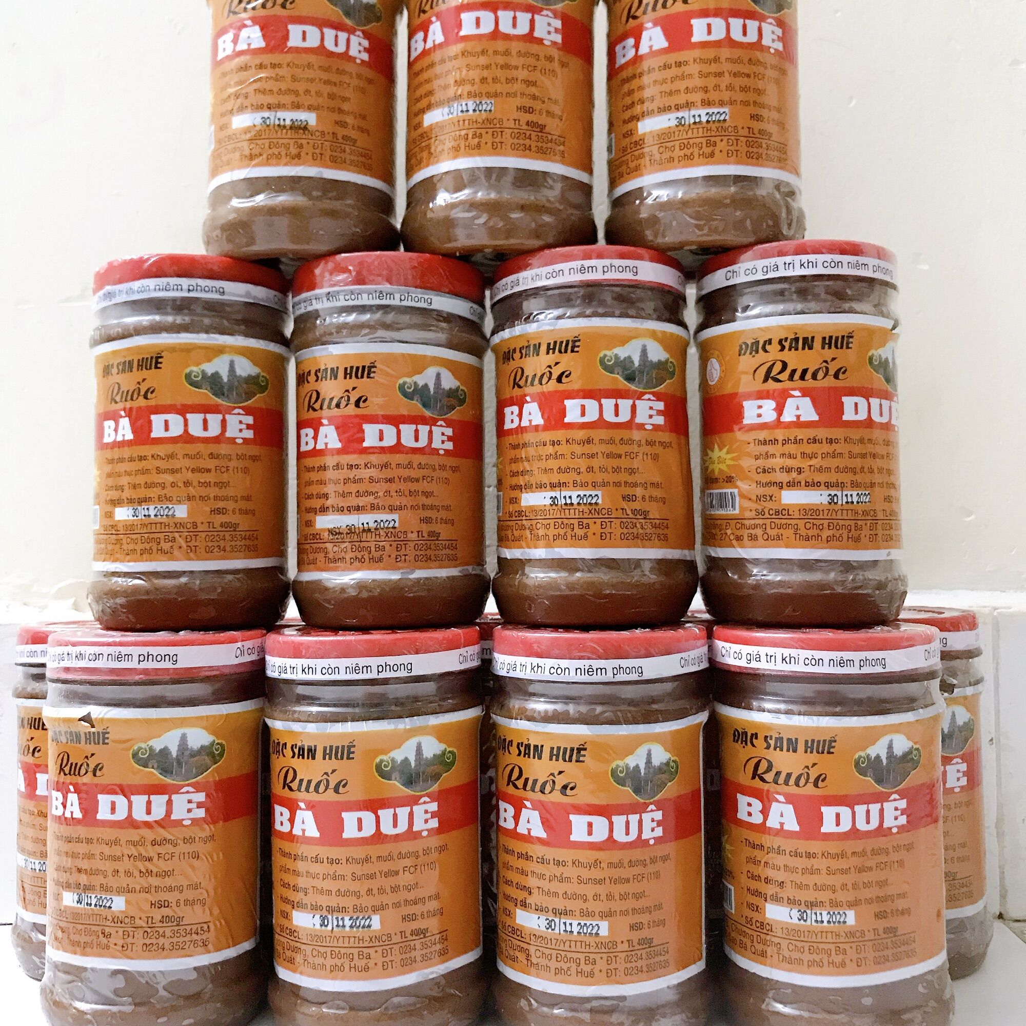 Mắm ruốc bà duệ hũ 400g - đặc sản huế