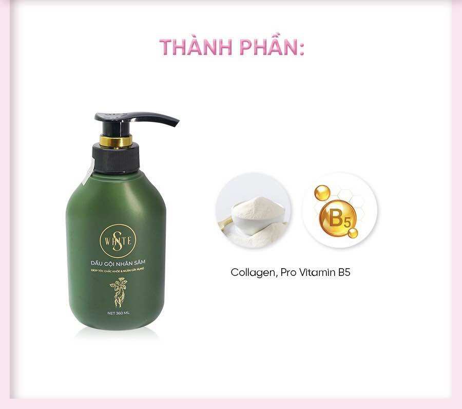 Gội nhân sâm đào swhite Chính Hãng mẫu mới