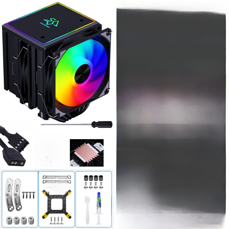 CPU Cooler Snowman Ice Man 6/8 Heat Pipe Double Tower CPU Cooler 1700 Wind Cooling X99 Desktop 2011 