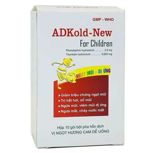 Adkold- New hỗ trợ giãm xổ mũi ngẹt mũi cho trẻ em