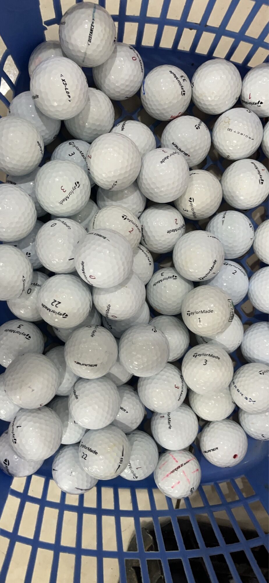 10 quả bóng golf taylormade độ mới 90% đến 99%