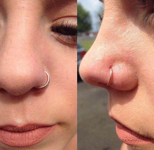 Khuyên Cánh Mũi - Khuyên mũi kẹp không cần lỗ (8mm)