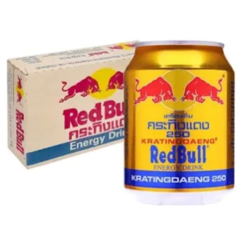 THÙNG NƯỚC TĂNG LỰC BÒ HÚC THÁI REDBULL 24LON ×250ML (HÀNG CHUẨN)DATE MỚI