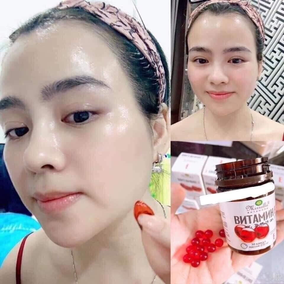 Viên Vitamin E đỏ Nga 270mg hộp 30v
