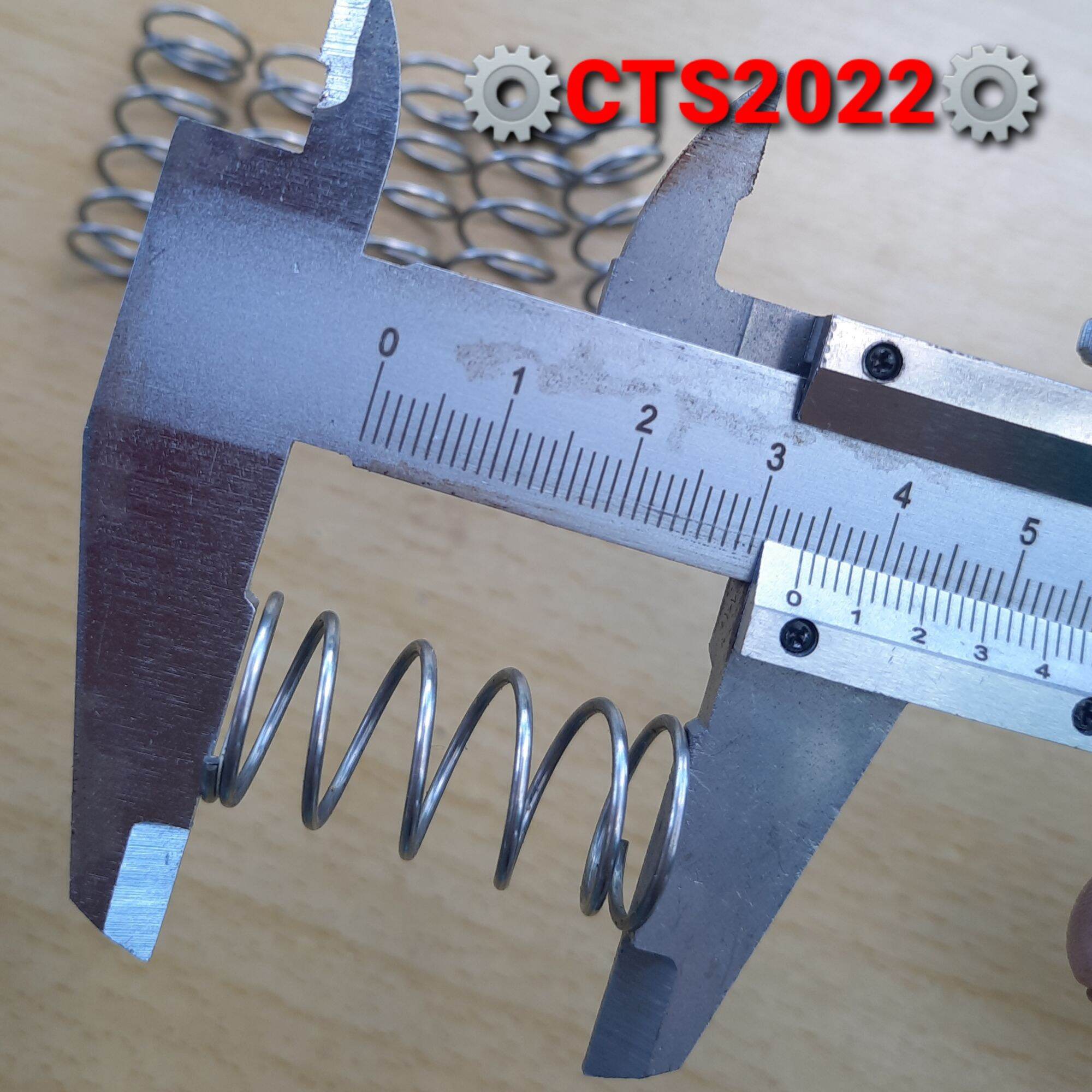 Lò xo nén inox304 phi 16mm sợi 1.2mm dài 35mm