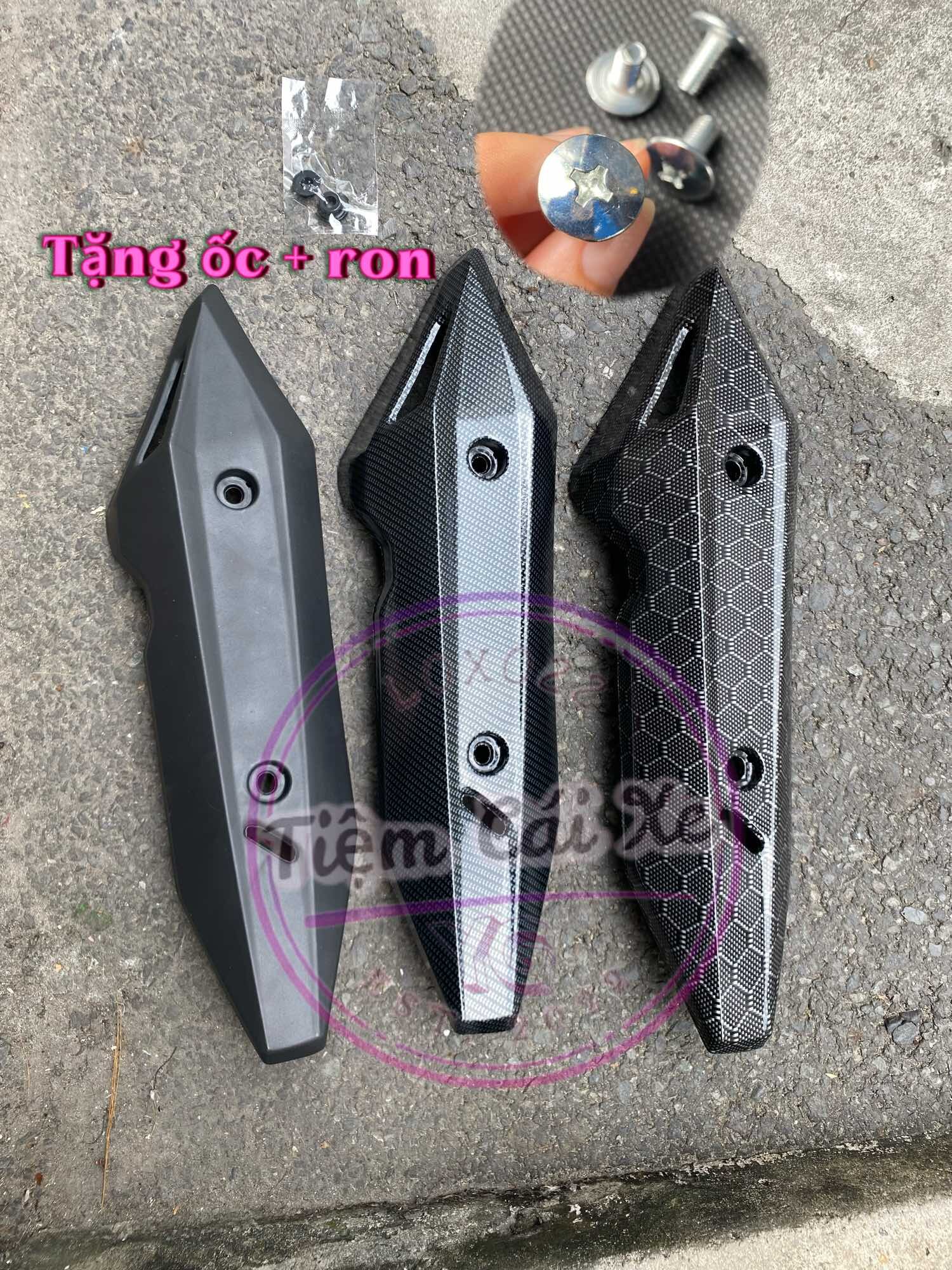Vario Carbon Exhaust Cover/Exhaust Cover with Diagonal Pattern, 2018 - 2024 Model, Anti-Force, Good Heat Resistance (Free Screws Included) Read Description Giá 40,500 Đồng*Miễn phí vận chuyển