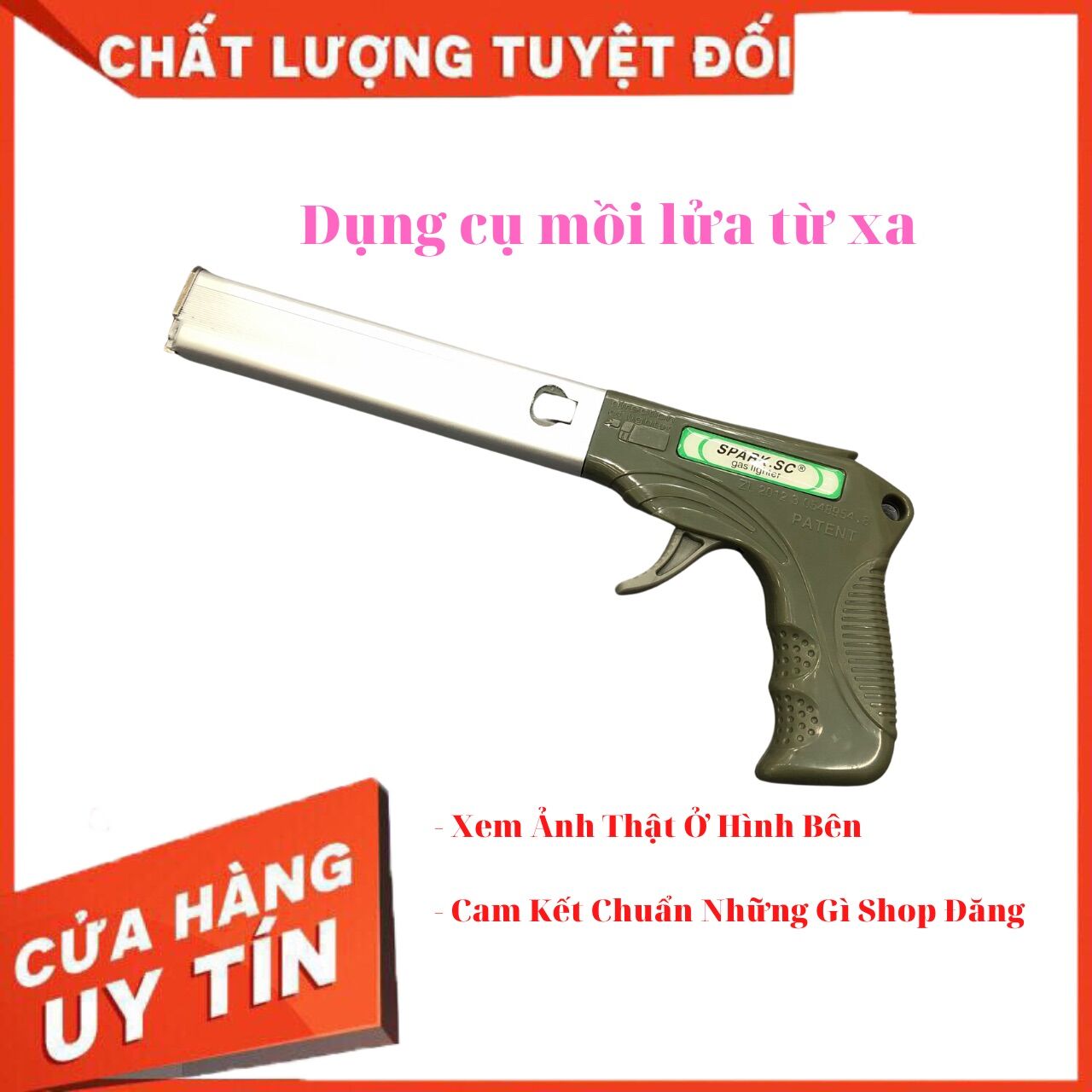 Dụng cụ mồi lửa từ xa cho các loại bếp gas, bếp cồn.....