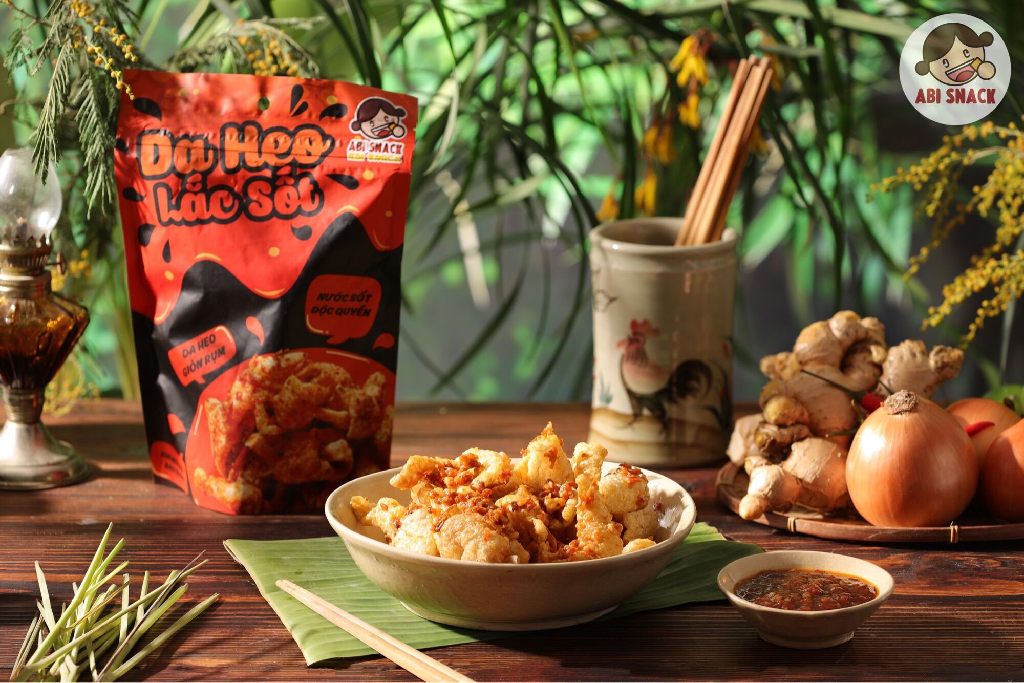 DA HEO LẮC SỐT ABI SNACK - DA HEO CHIÊN GIÒN