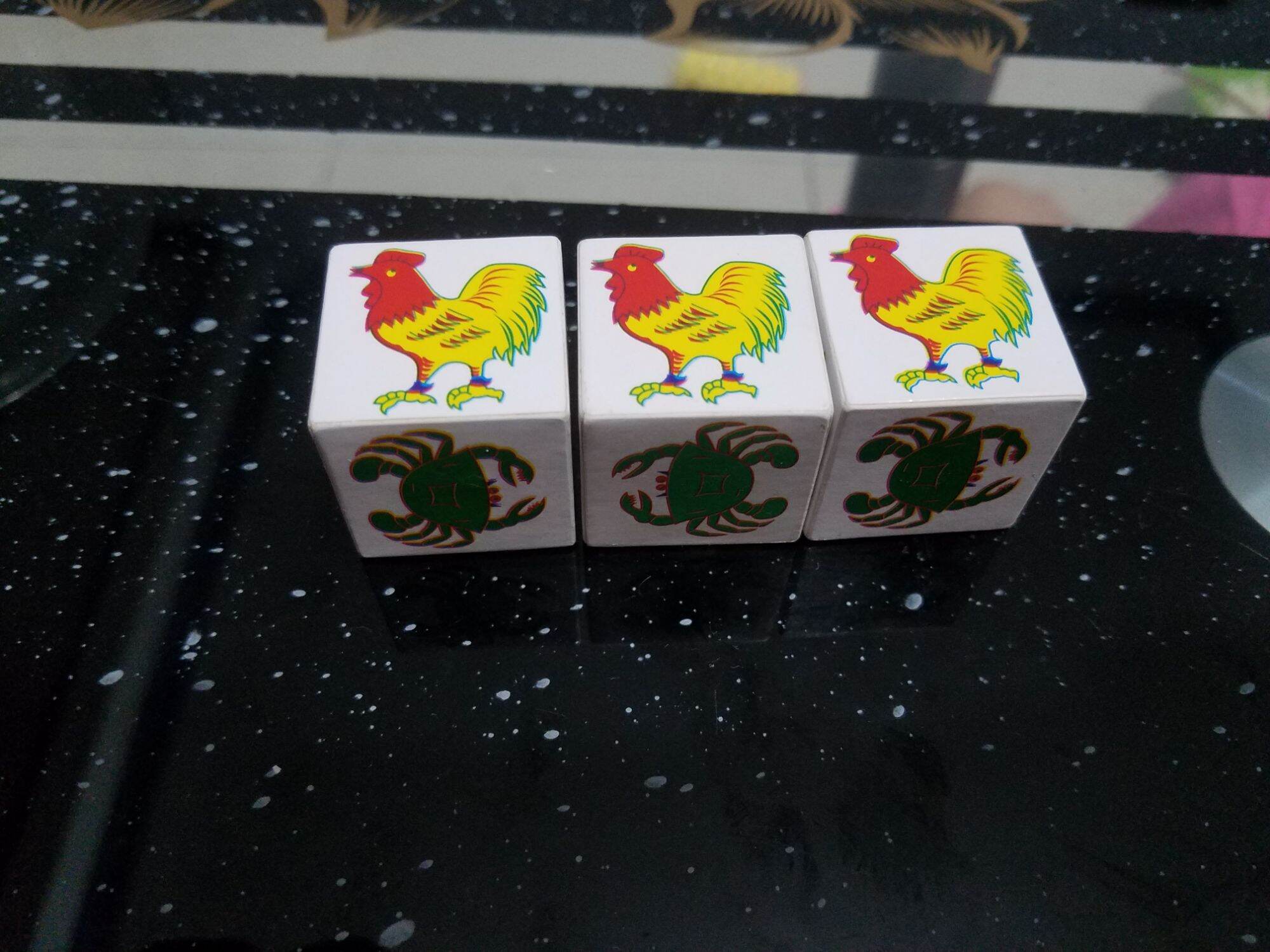hột bầu cua xốp xốc cái 25li