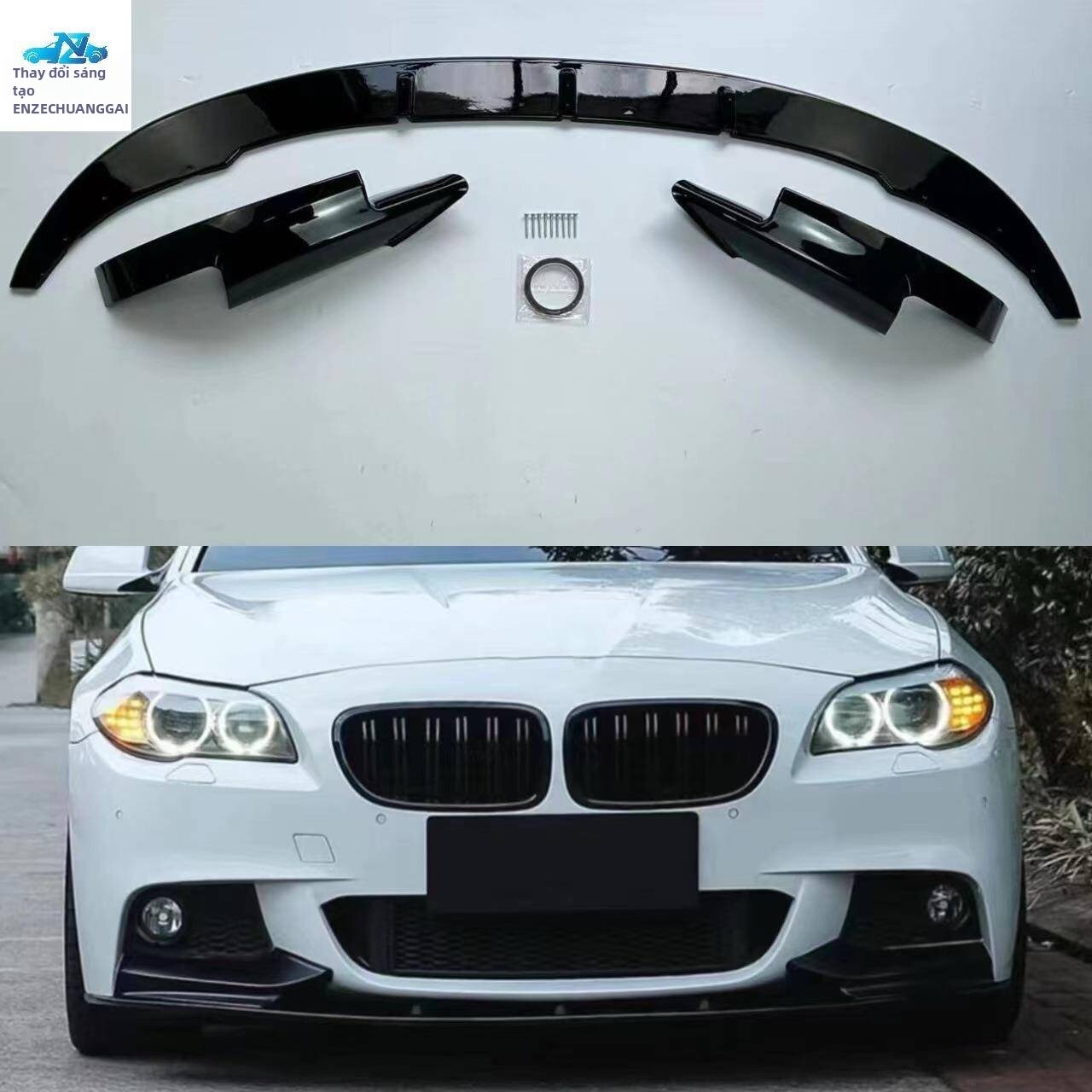 BONINGYU | Bộ Cản Trước Phong Cách M5 BMW F10 Nhìn Như Sợi Carbon