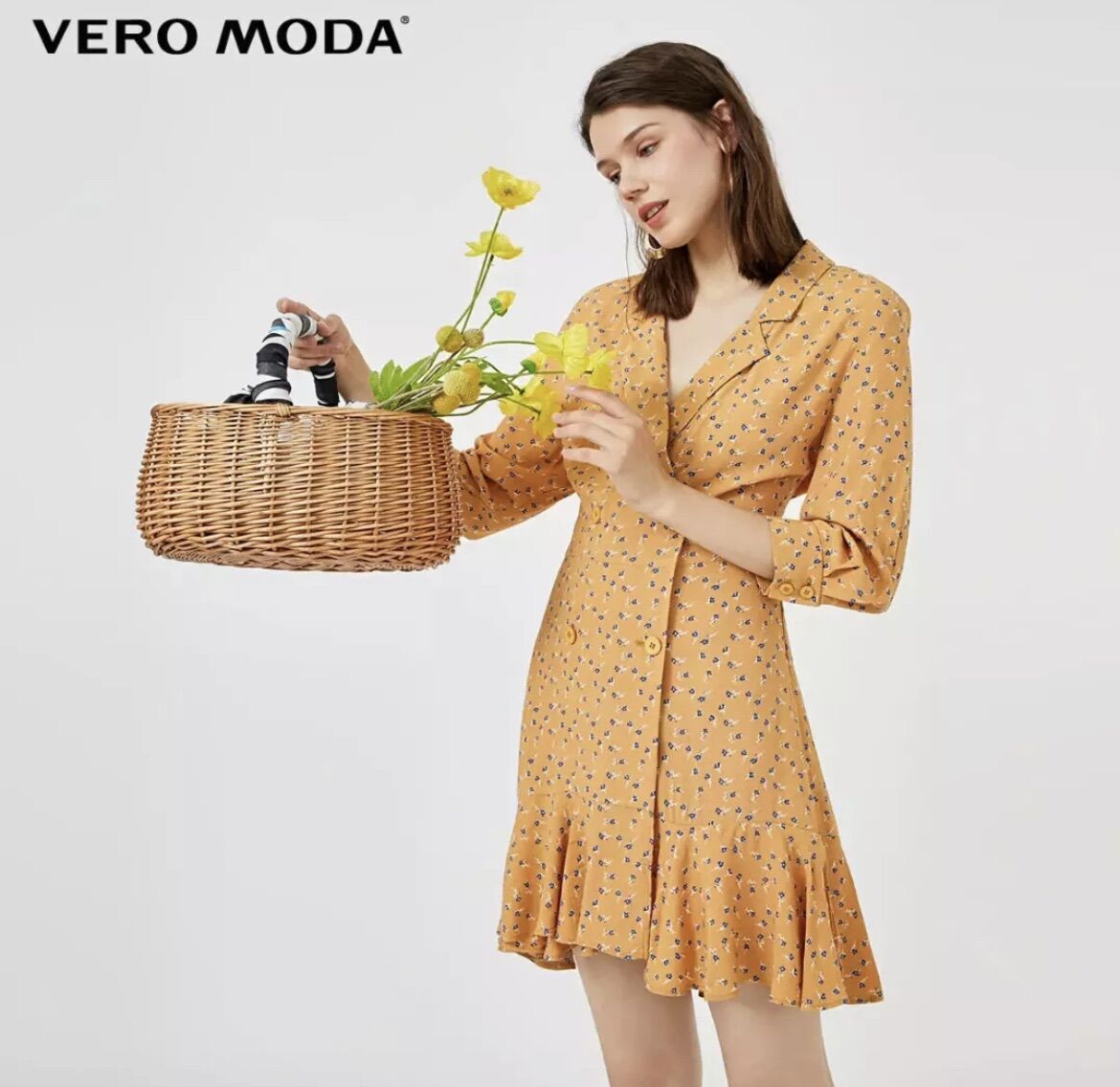Vero moda đầm sơ mi new tem tag
