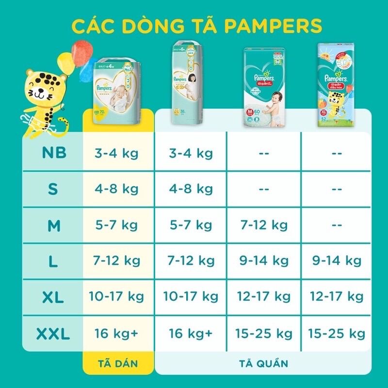 Bỉm/ Tã quần Pampers ngon giấc L30