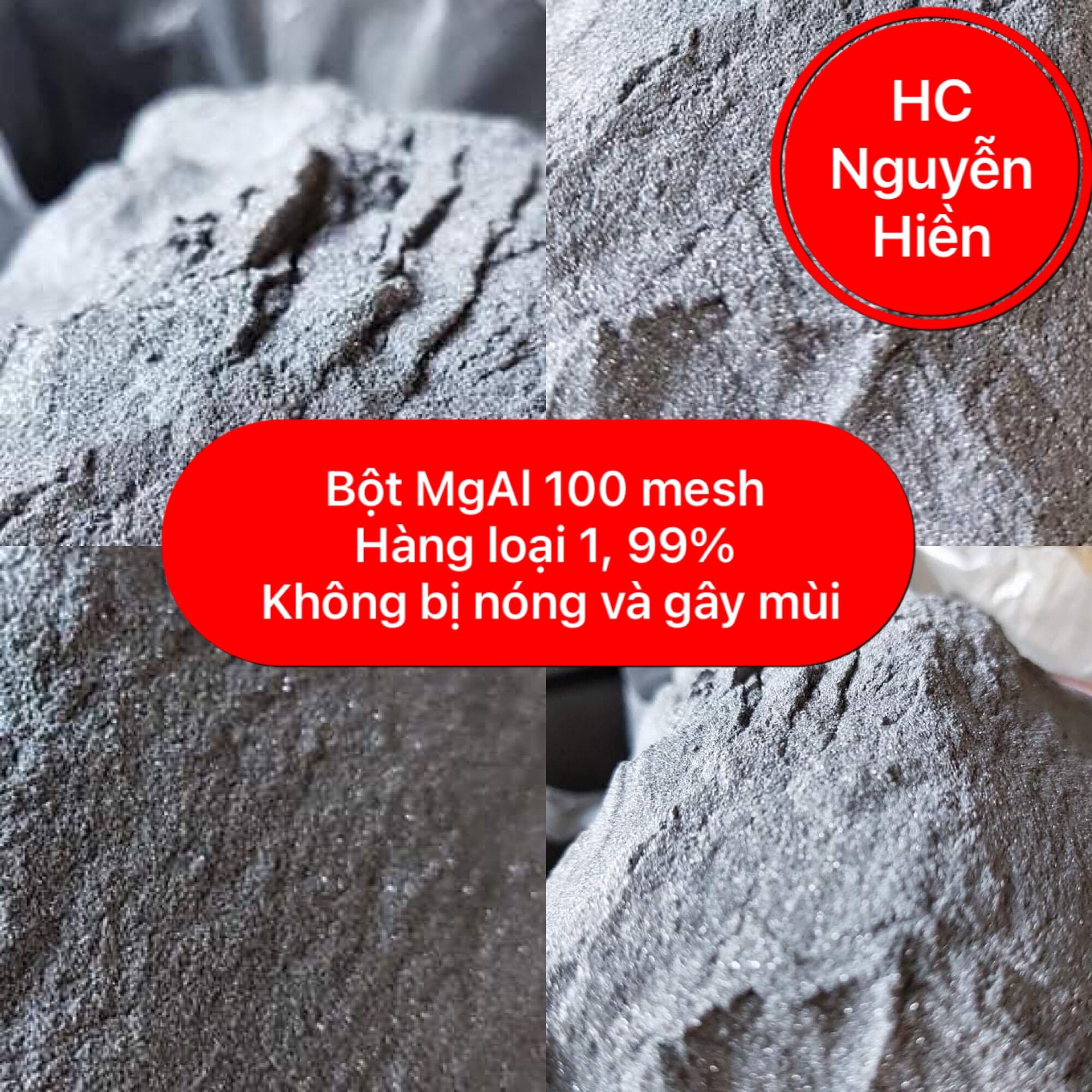 Túi 200g bột MgAl 100mesh mgal chuyên dụng 99