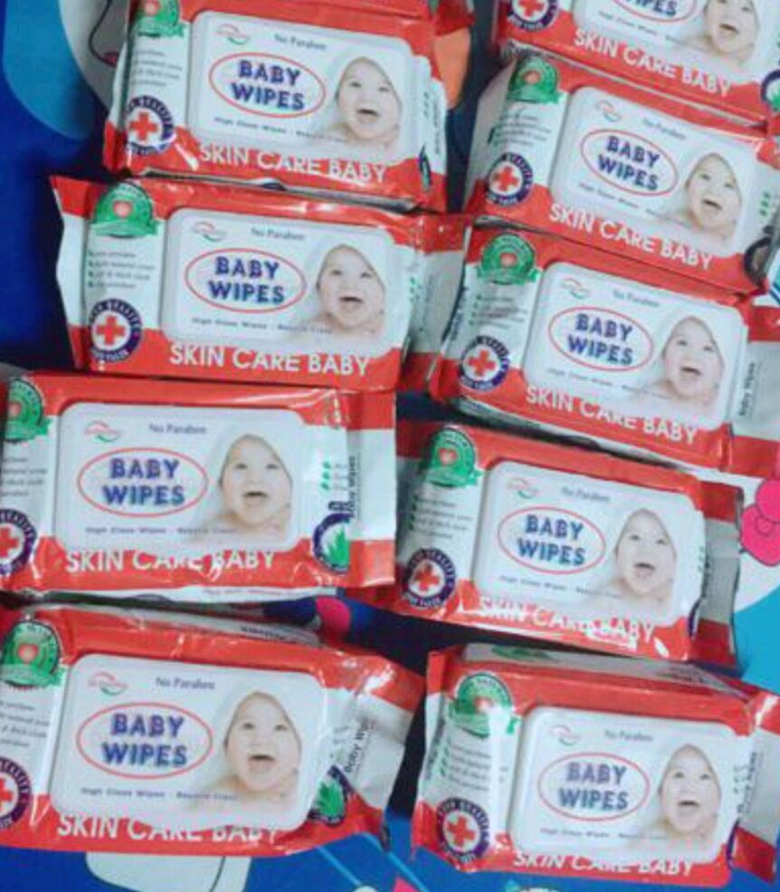 Khăn giấy ướt baby wipes 80gr