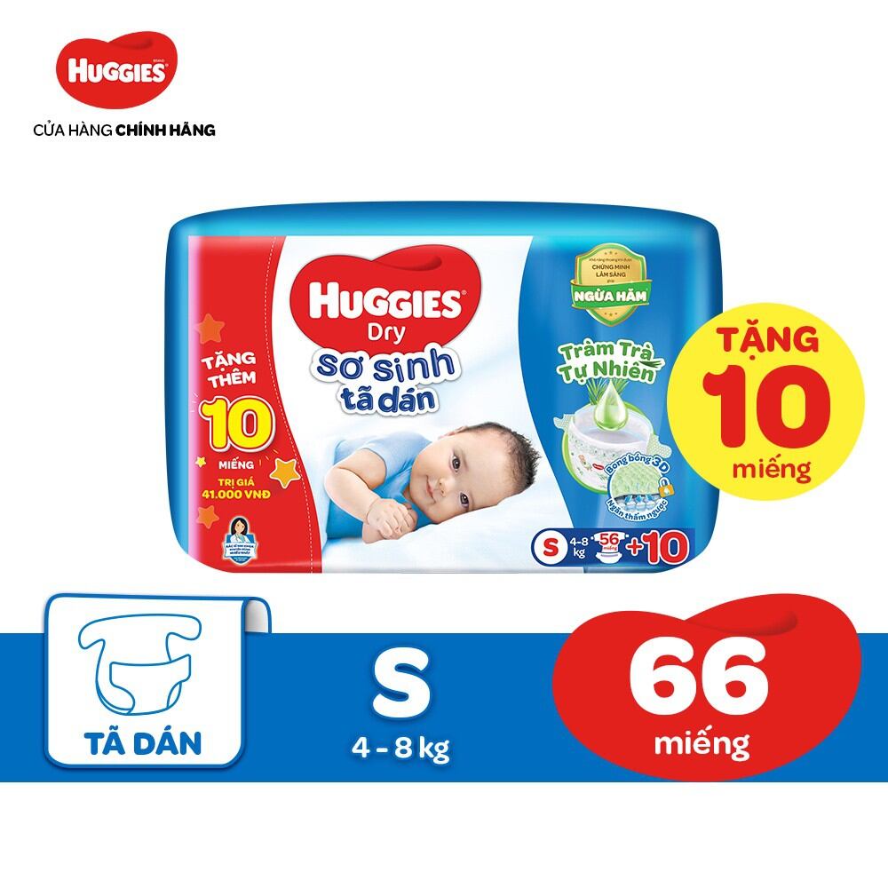 Tã dán/ tã quần Huggies S54 cho bé 4-8kg