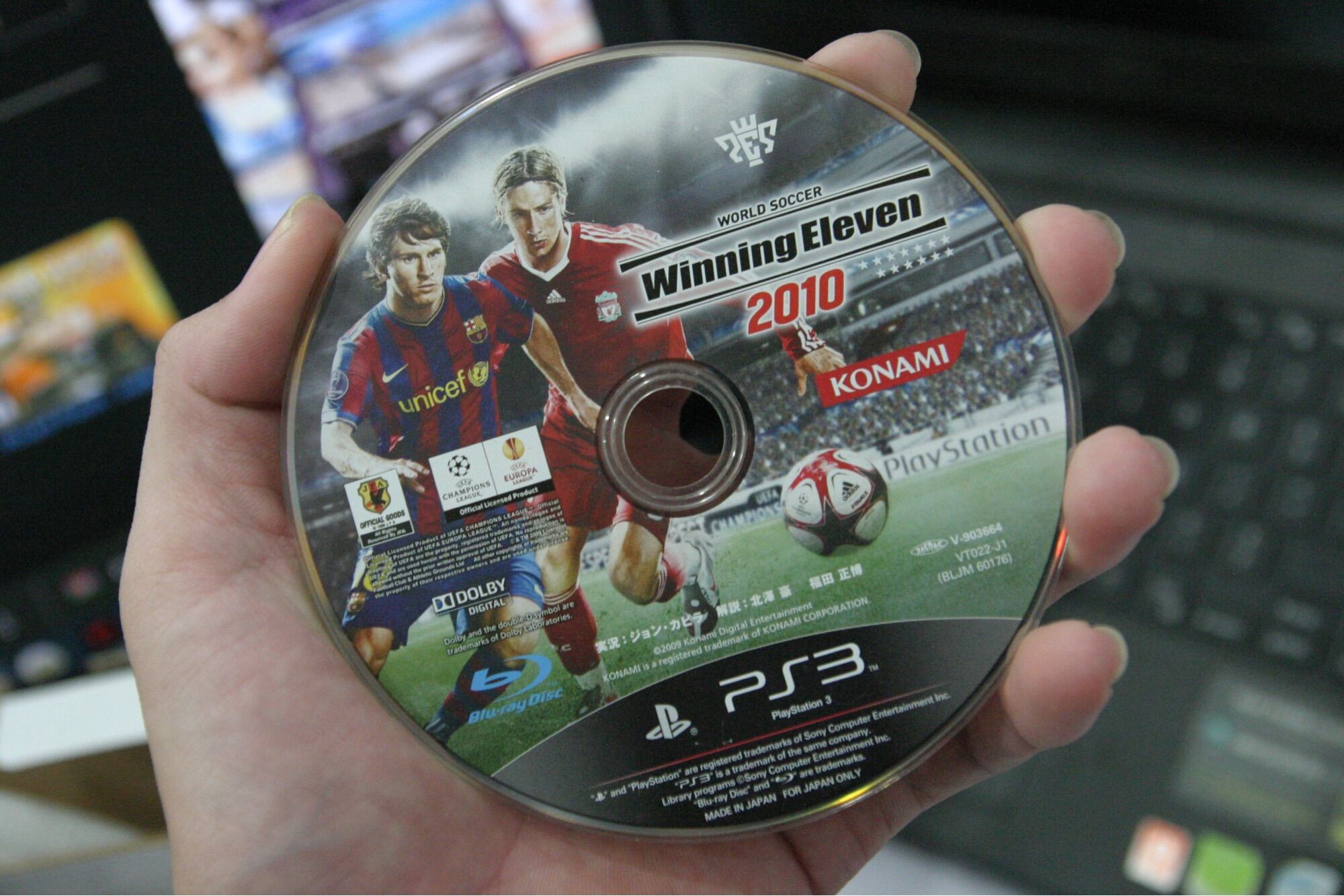 Đĩa game ps3 winning eleven 10 không hộp