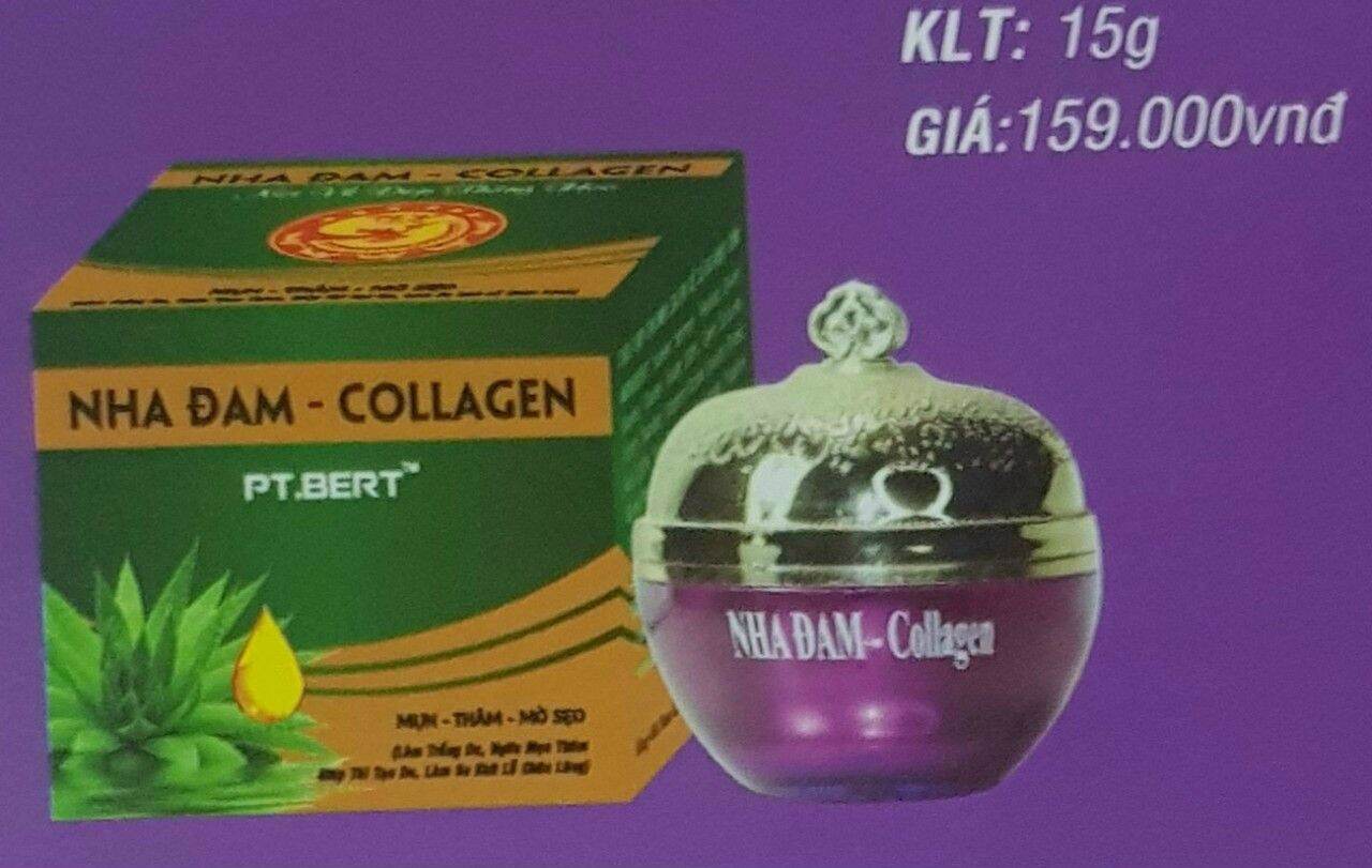 Kem mụn nha đam collagen.