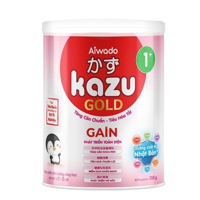 Sữa bột Kazu Gold Gain 0+, 1+, 2+ 800g (date 2024)