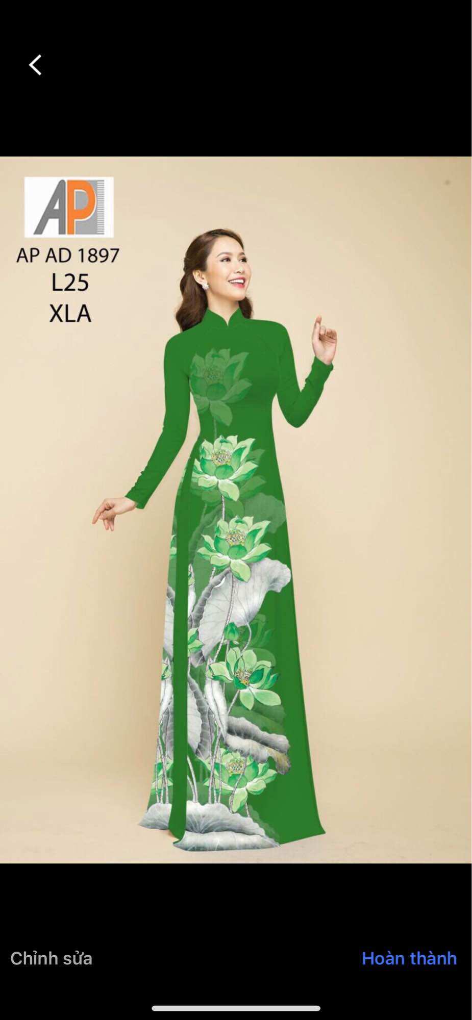 Vải áo dài in hoa sen
