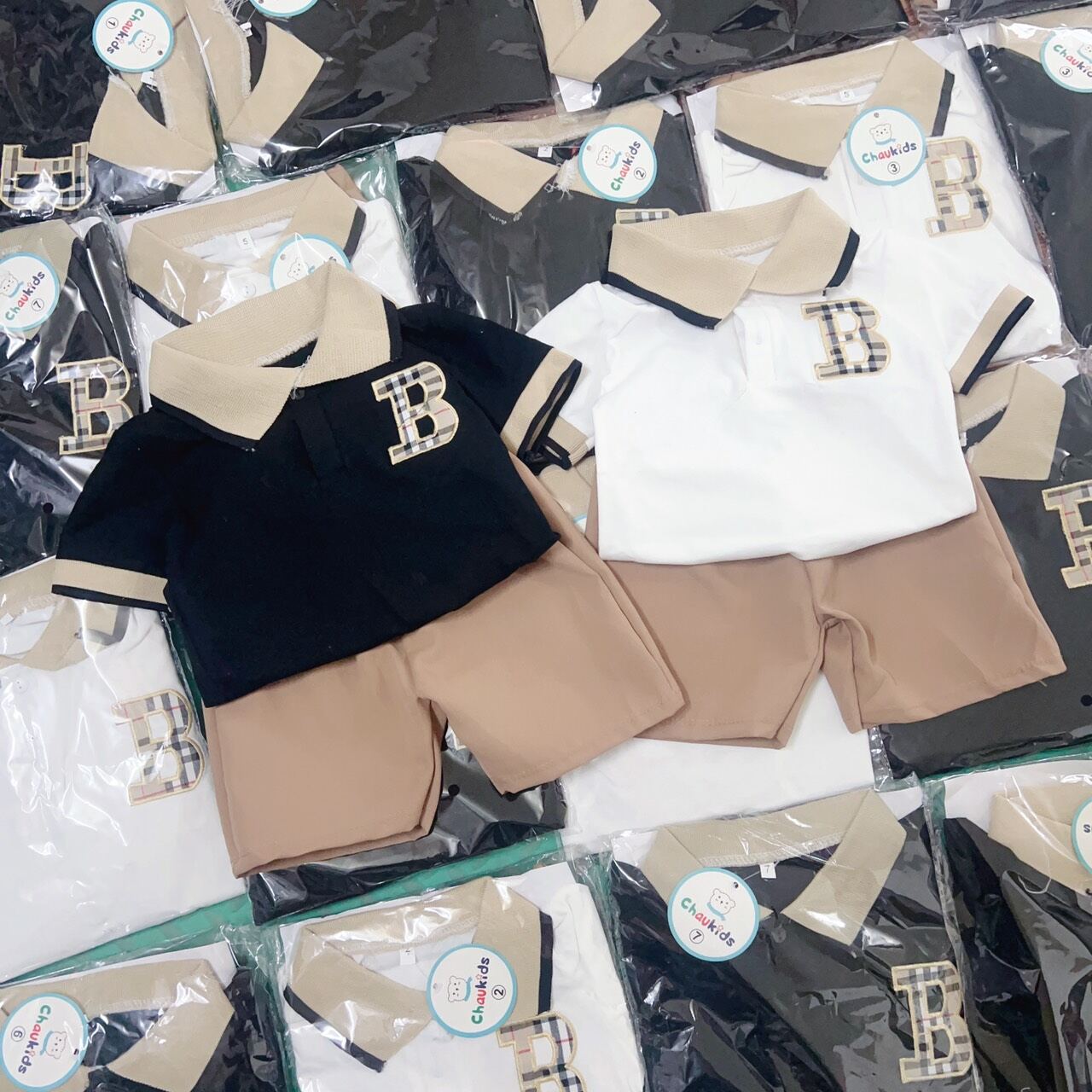 SET BỘ ÁO COTTON CHO BÉ TRAI TỪ 8 - 25KG