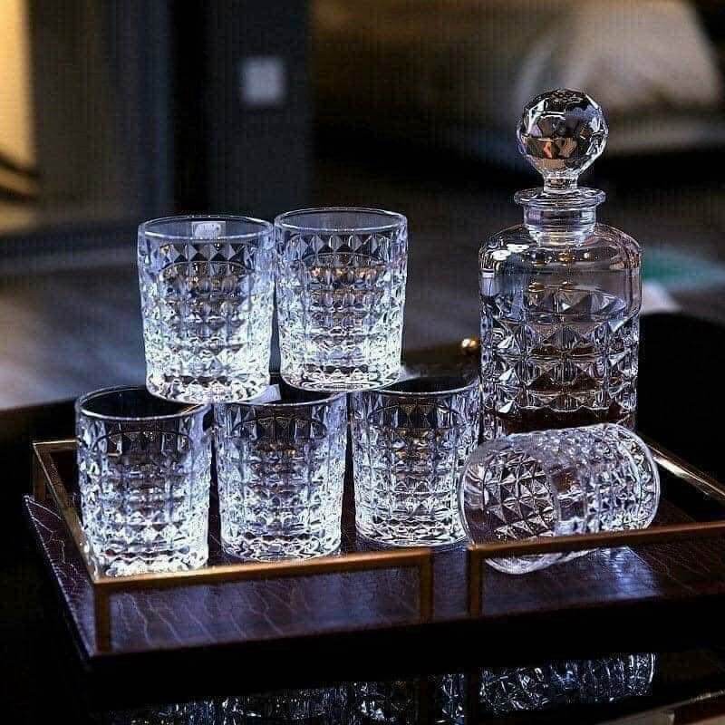 Set Bohemia Diamond 1 bình + 6 cốc