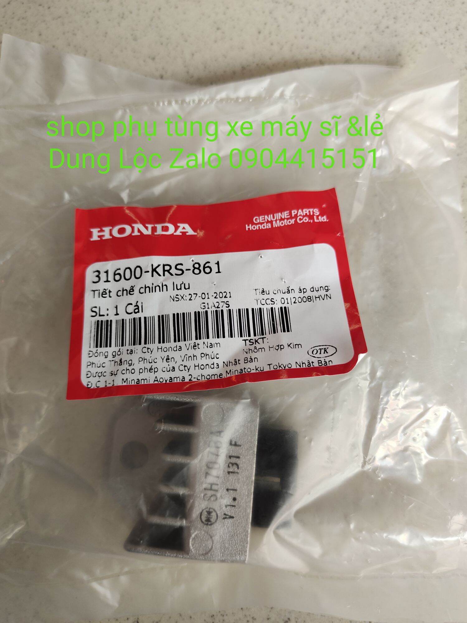 Cục tiết chế chỉnh lưu dùng cho các dòng xe honda hàng zin chính hãng honda vn