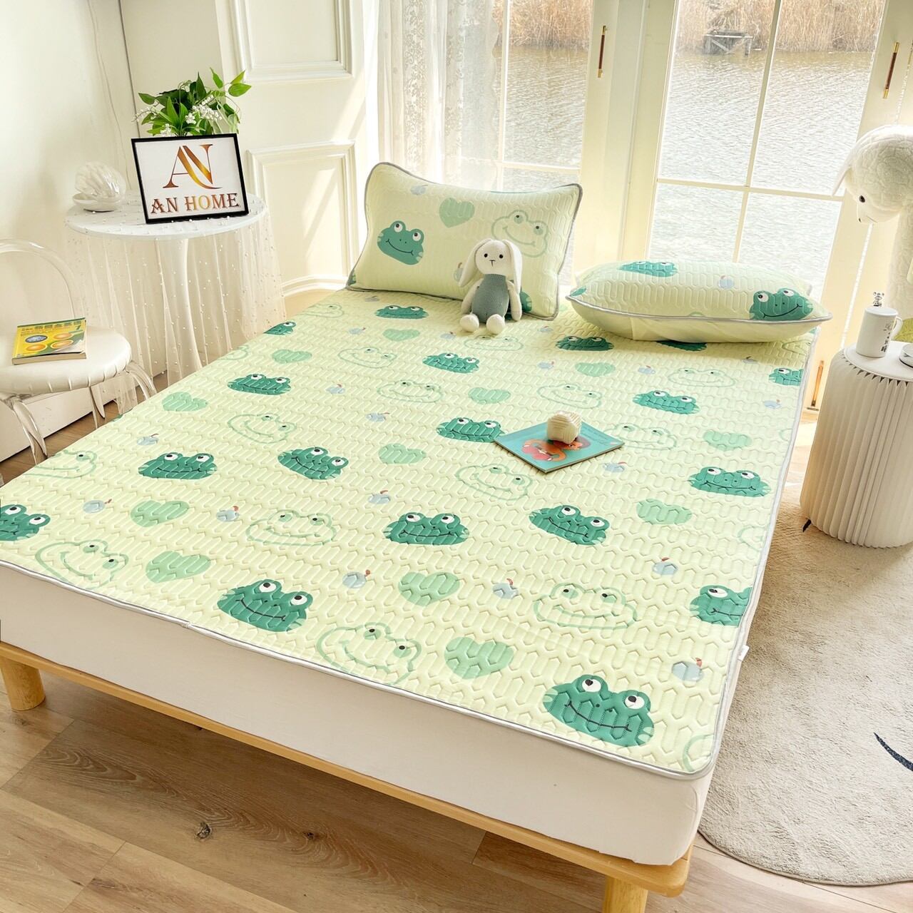 Chiếu điều hòa cao su non 1m8 mẫu ếch xanh