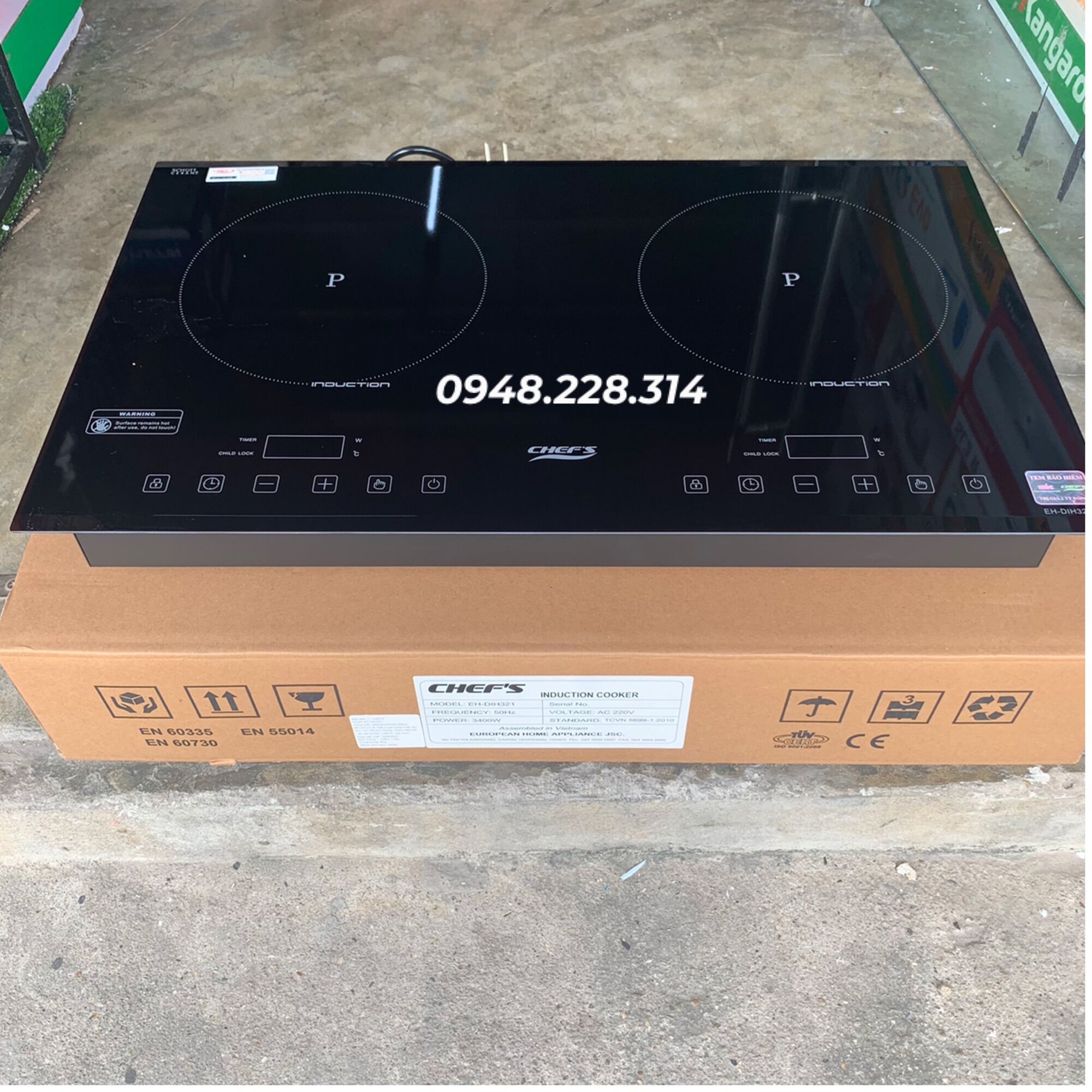 Bếp từ đôi Chefs DIH-321
