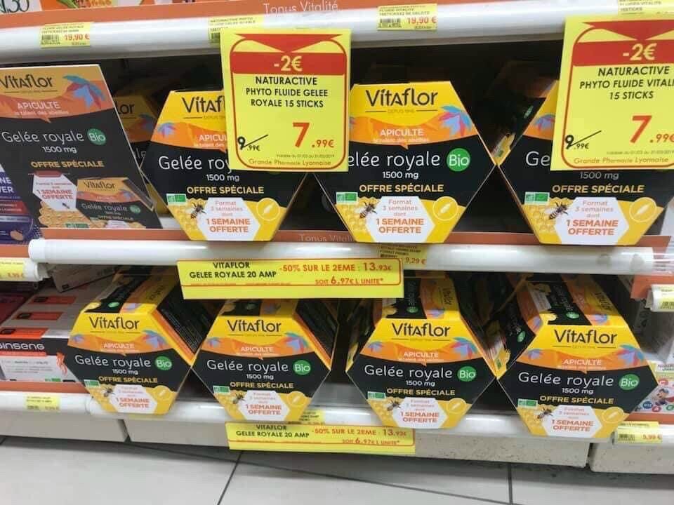 Sữa Ong chúa Vitaflor hộp 20 ống.