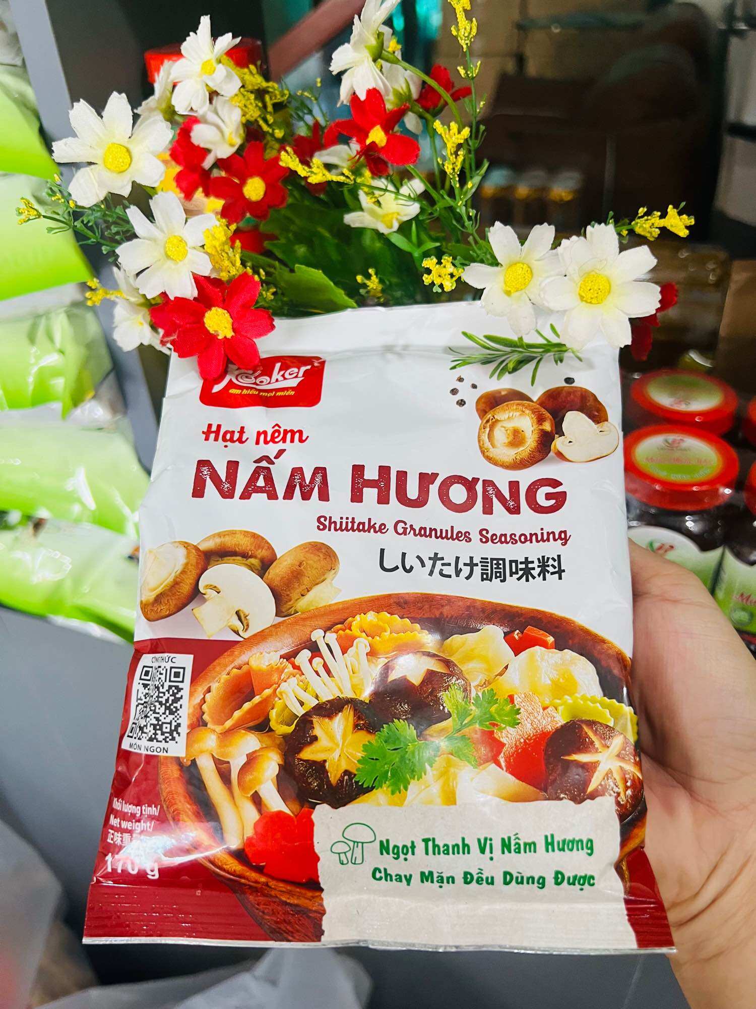 170g Hạt nêm chay nấm hương kooker cao cấp