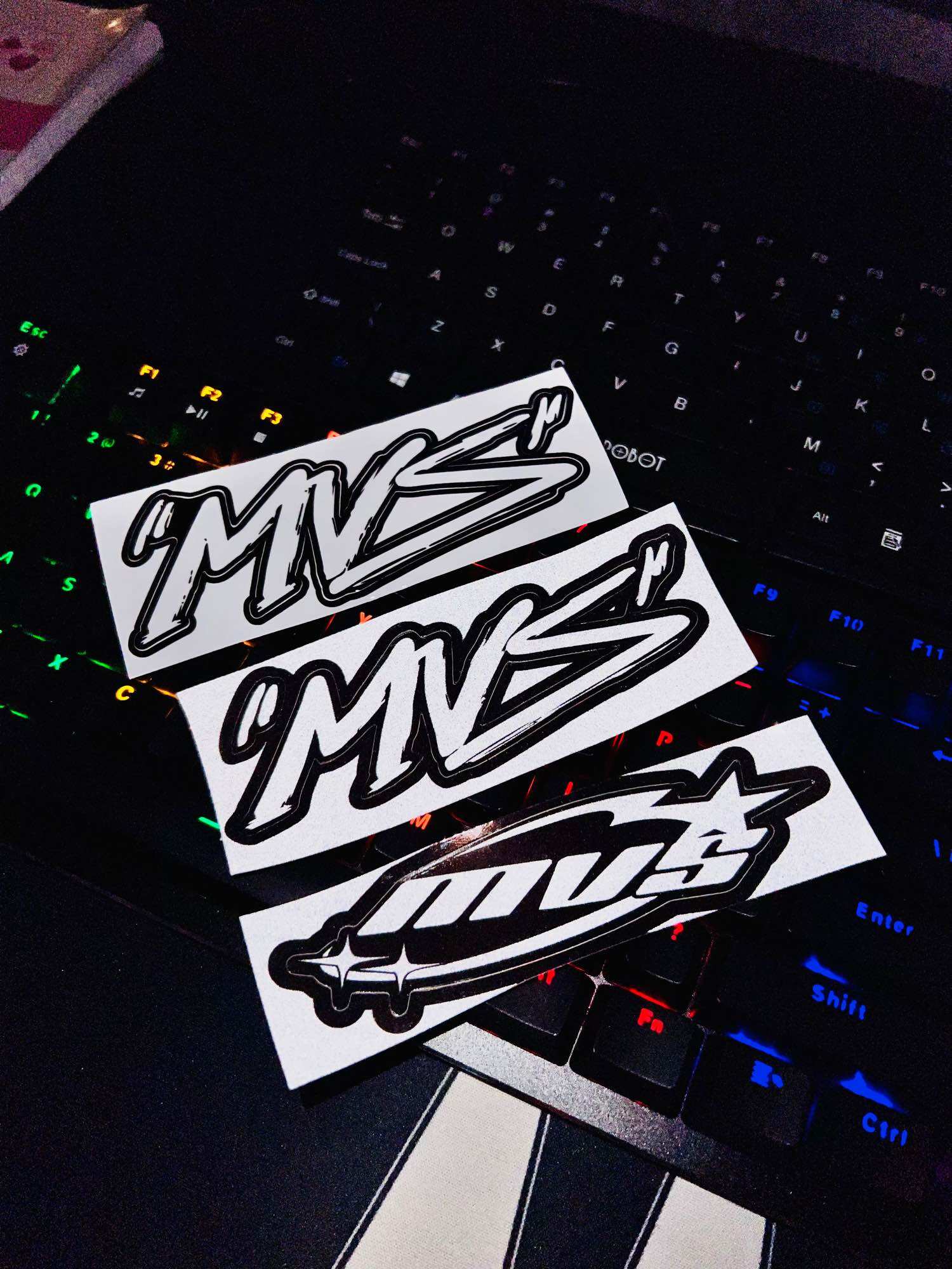 Tem sticker logo mvs