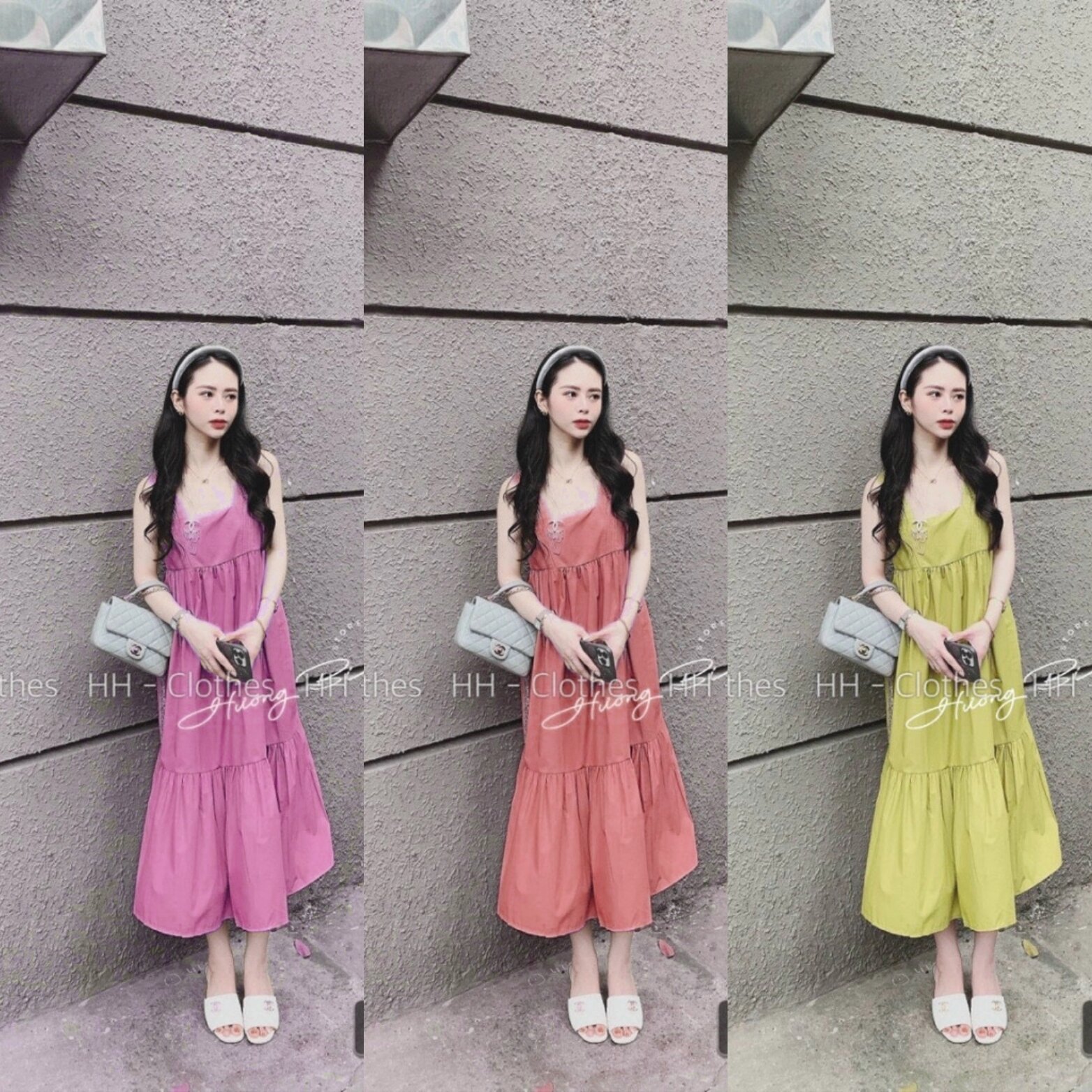 Đầm Ngủ Nữ Hai Dây Bính Lụa Xốp Mát Mẻ Thời Trang Mới - M45