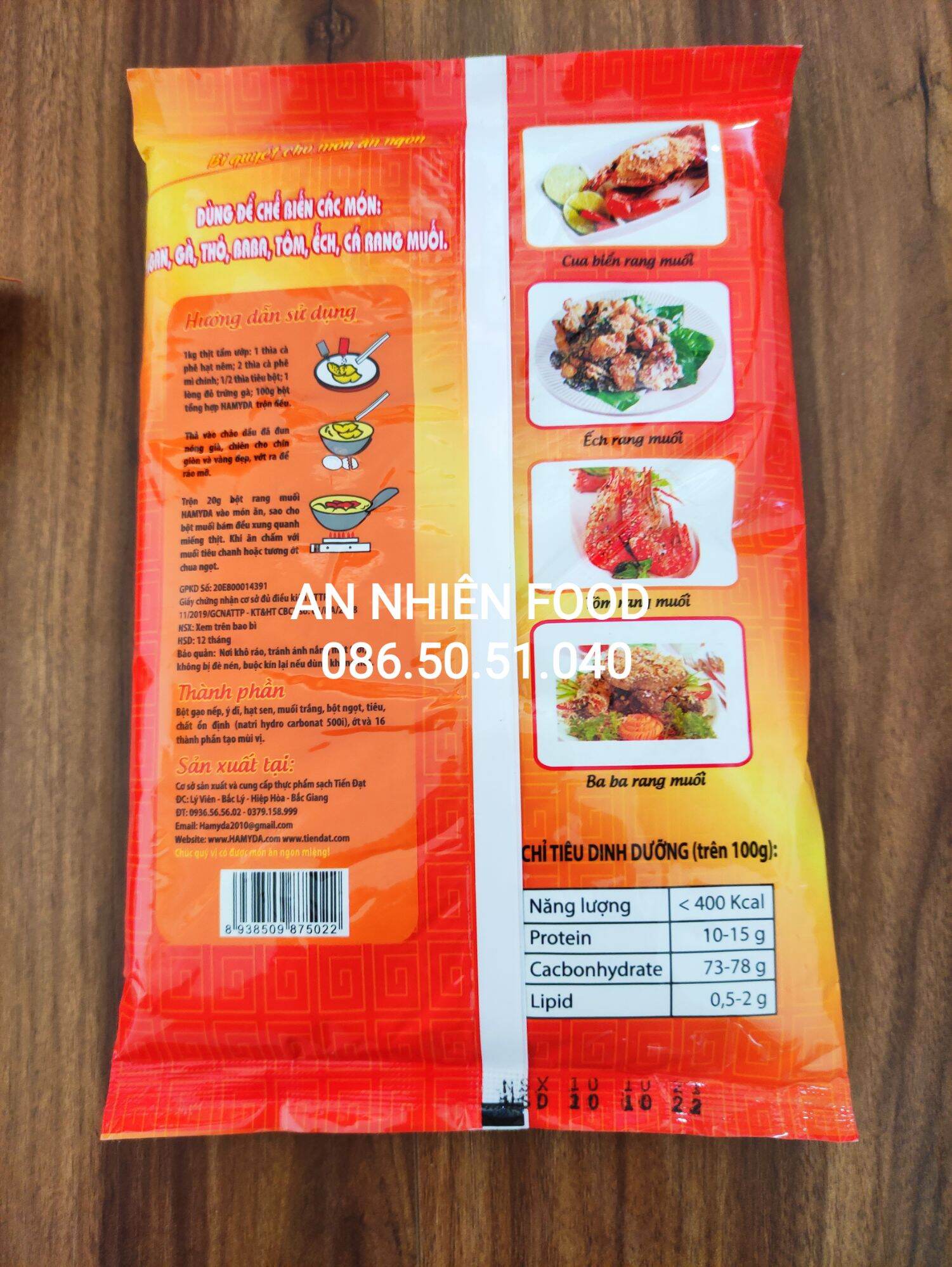 Bột Rang Muối Hiệu Hamyda Túi 450gram