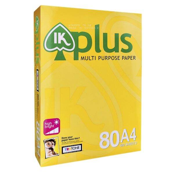Giấy photo IK Plus A4 80gsm ( ram 500 tờ)