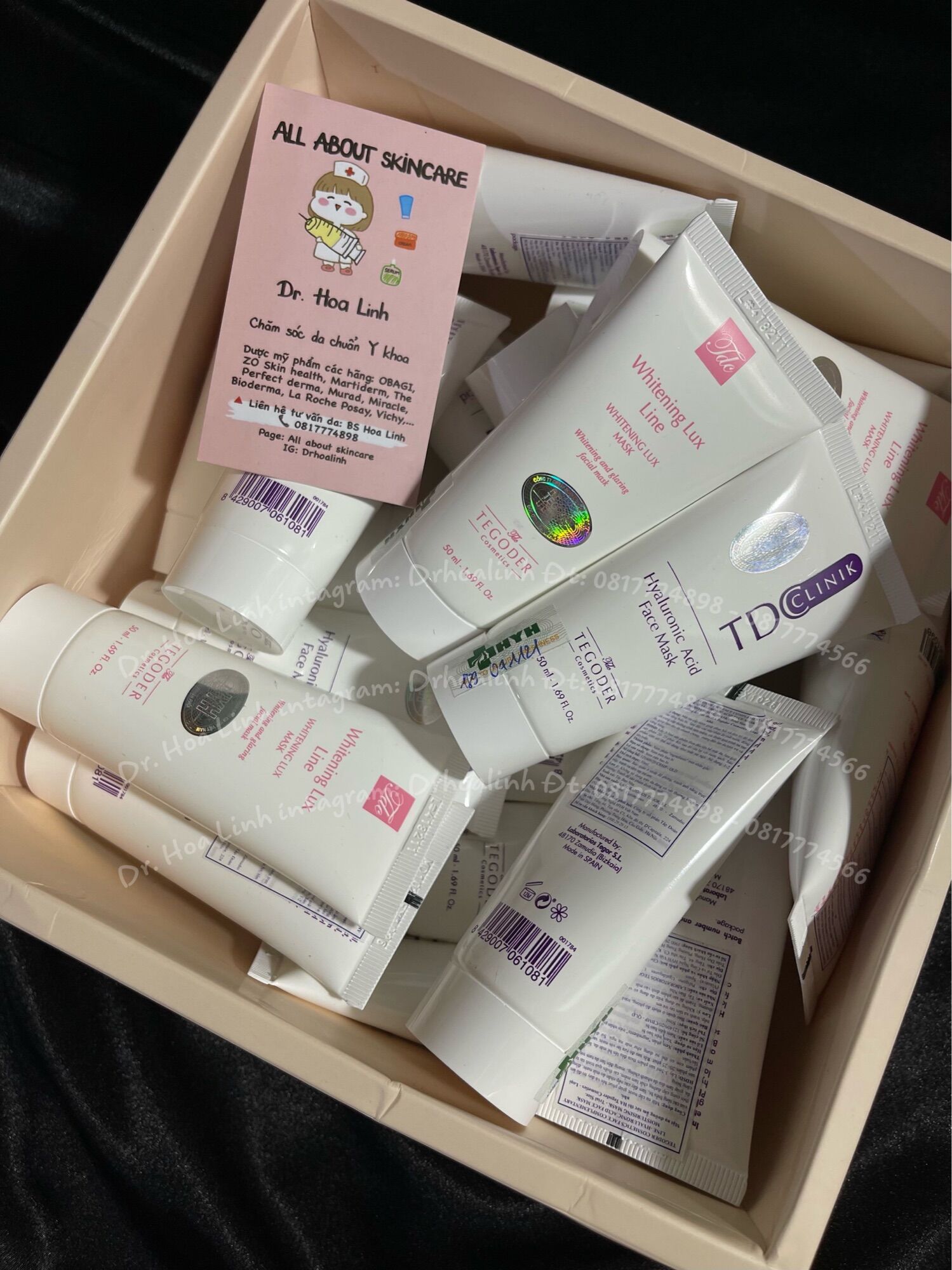 MẶT NẠ HA DƯỠNG ẨM, WHITENING LUX LÀM SÁNG DA TEGODER