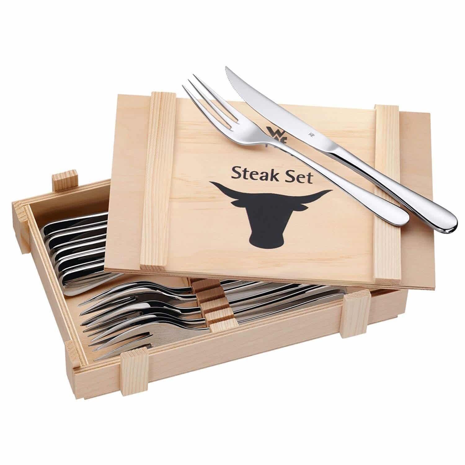HÀNG ĐỨC - BỘ DAO DĨA WMF STEAK 12 món CAO CẤP GERMANY