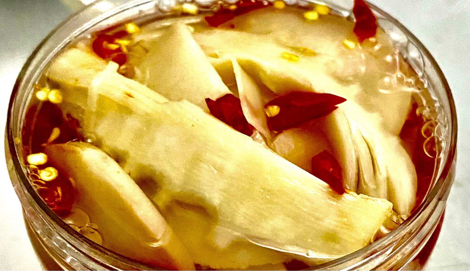 Măng tre ngâm tỏi ớt-Túi  500g