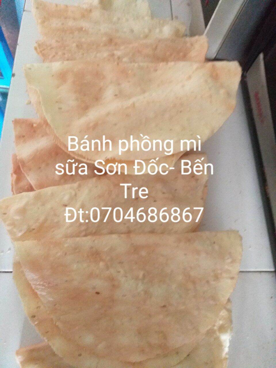 Combo 100 bánh phồng mì sữa Bến Tre (100 bánh mì chưa nướng)