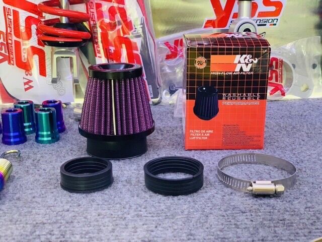 Pô e K&N trụ nhỏ gắn mọi loại xe