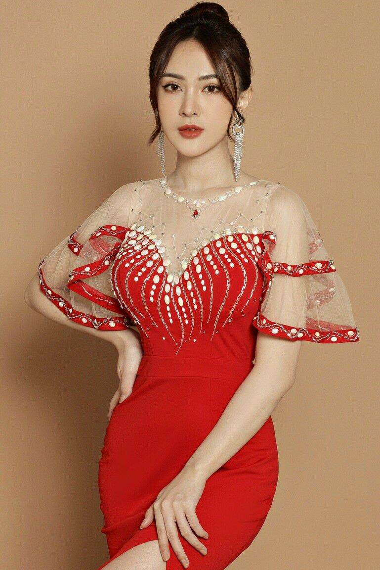 ĐẦM DẠ HỘI TAY LOE HAI TẦNG