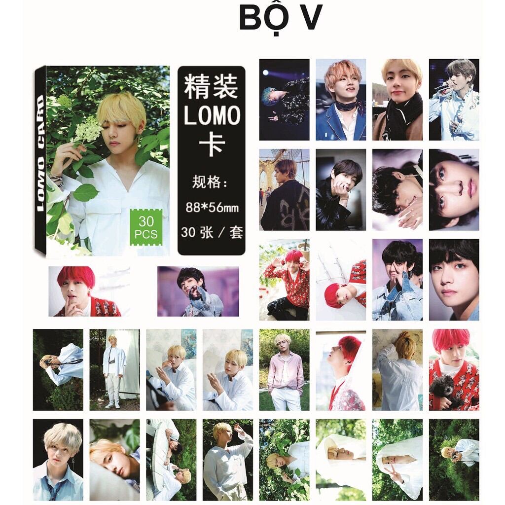 Lomo card V nhóm nhạc BTS