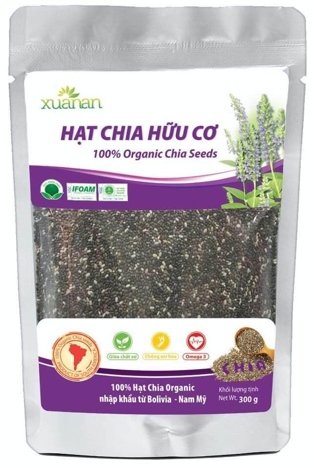 Hạt chia organic xuân an gói 300gr
