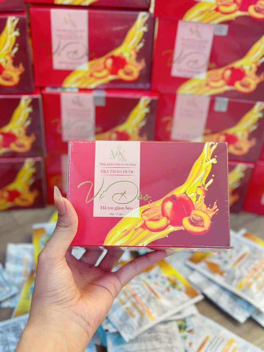 Trà giảm cân vị đào